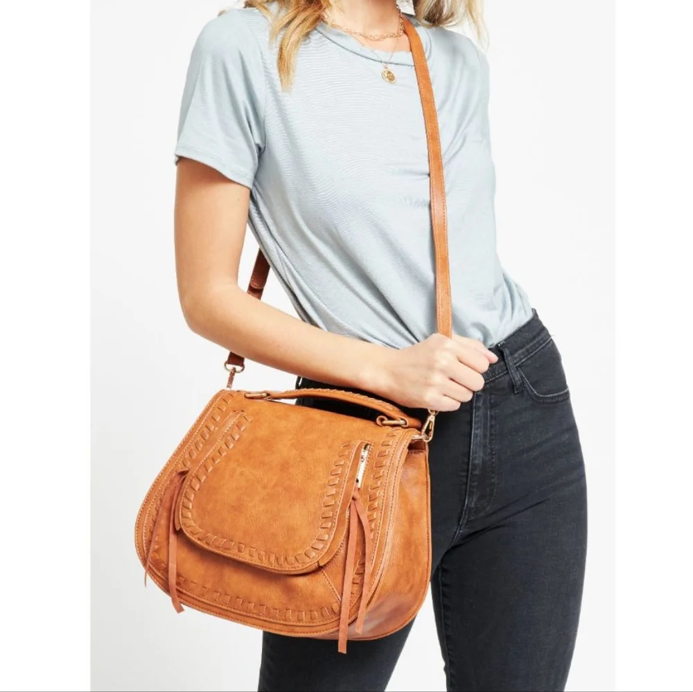 🐻URBAN EXPRESSIONS Khloe Crossbody/Satchel in Tan